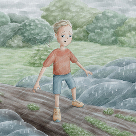 Иллюстрация для книги "First to be big"