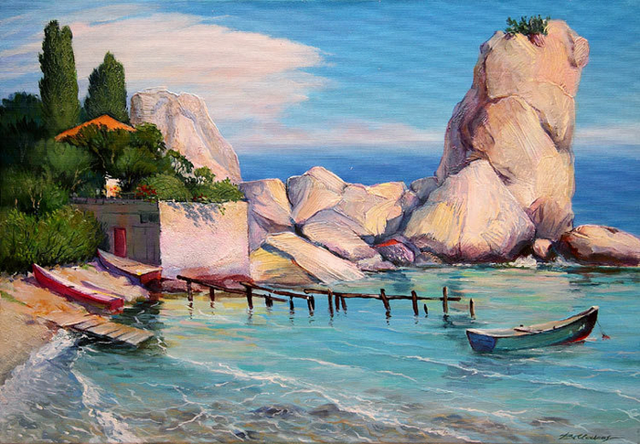 Скалы в бухте Чехова.Гурзуф.