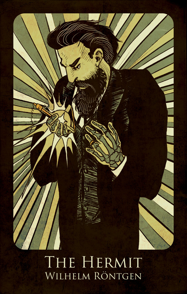 Tarot of Science - Отшельник - Вильгельм Рентген