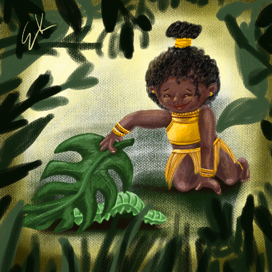 Книжная иллюстрация «любознательная»