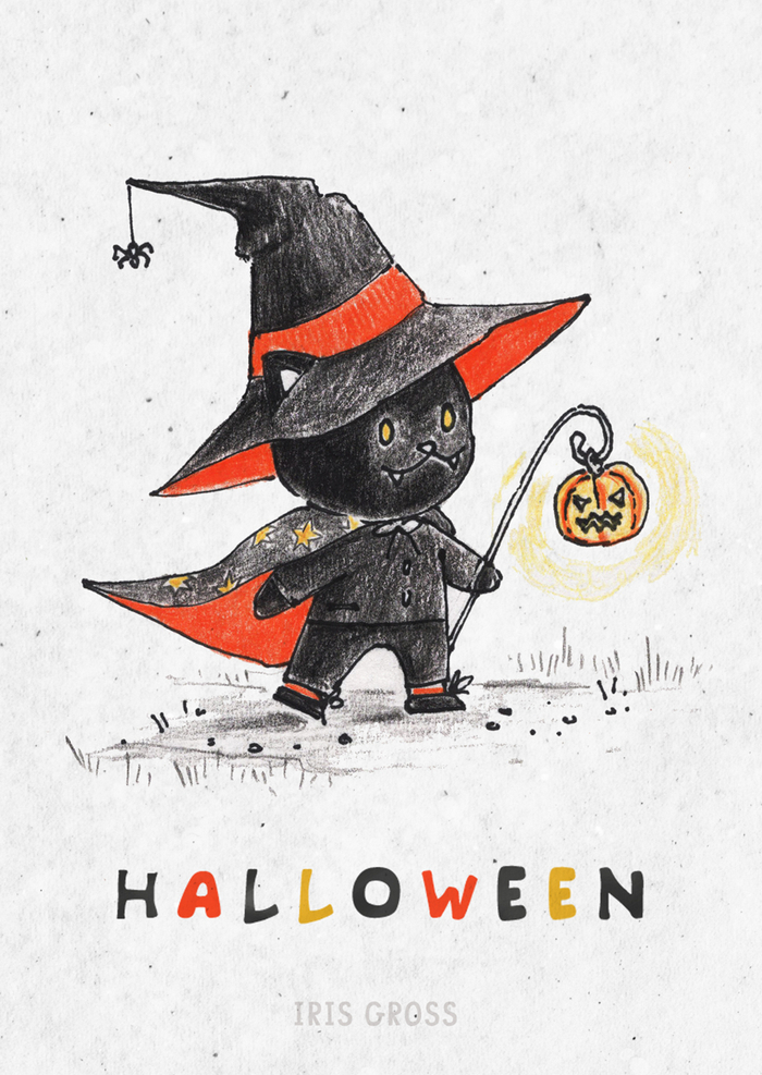 Открытка к празднику Хелоуин