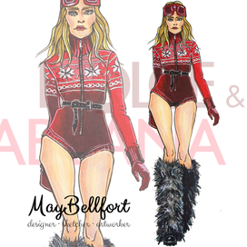 Модная иллюстрация May Bellfort