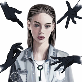 Девушка с руками 