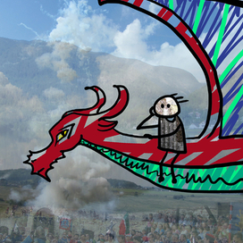 я чуть с дракона не упал!