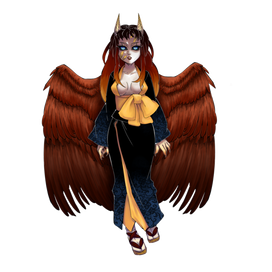 Иллюстрация в стиле манги Клинок рассекающий демонов