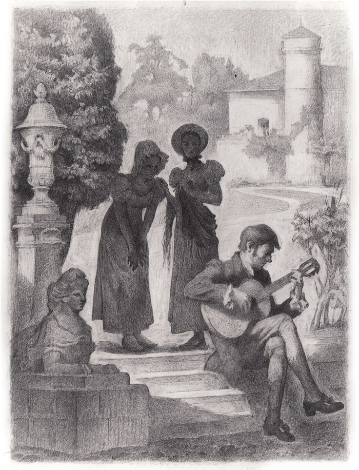 Иллюстрация к роману Э. Гофмана "Житейские воззрения кота Мурра"