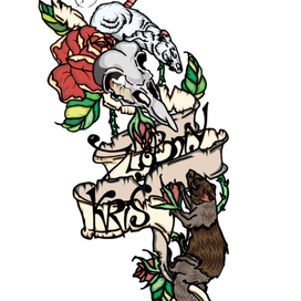 Эскиз тату " Злобный Крыс"