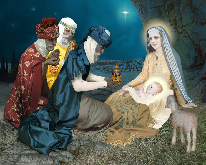 Эскиз №2 к фреске "Рождество".