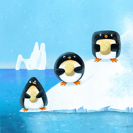 Иллюстрация к книге "Пин, Гвин и Пингвин"