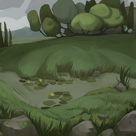 пейзаж стилизованный