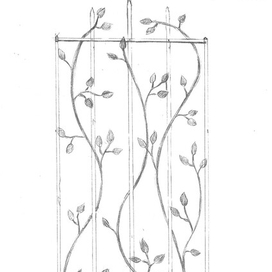 эскиз калитки