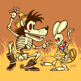 Волк и заяц