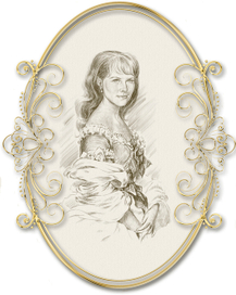 Портрет с фотографии, стилизация под XIX век.