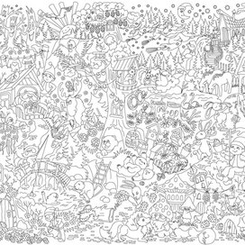 Раскраска-плакат