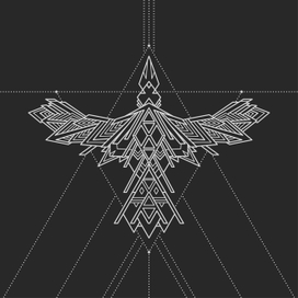 Ворон в векторе