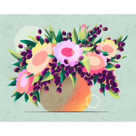 Ваза с цветами