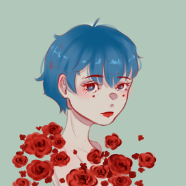 цветущие розы