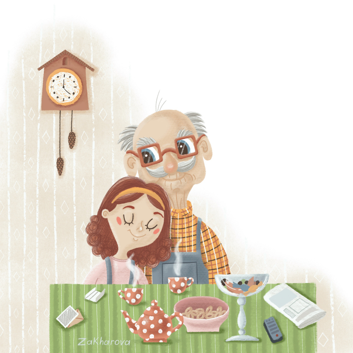 В гостях у дедушки