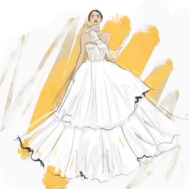 яркая невеста