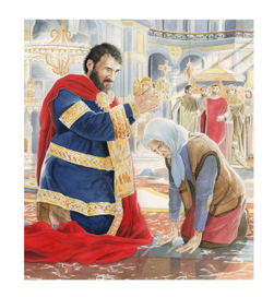 Вдова Анастасия и император Лев.