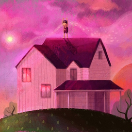 Background. Sky sketch.