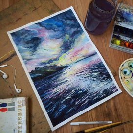 Крым. Акварель