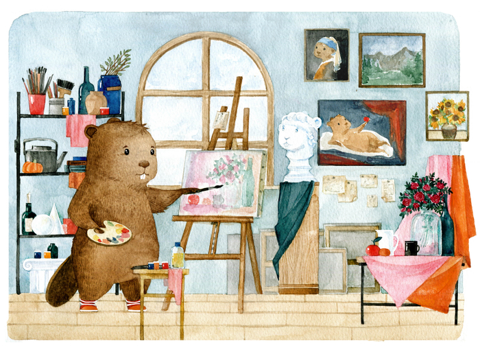 В мастерской художника