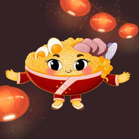 Бренд-персонаж корейская Лапшичка 