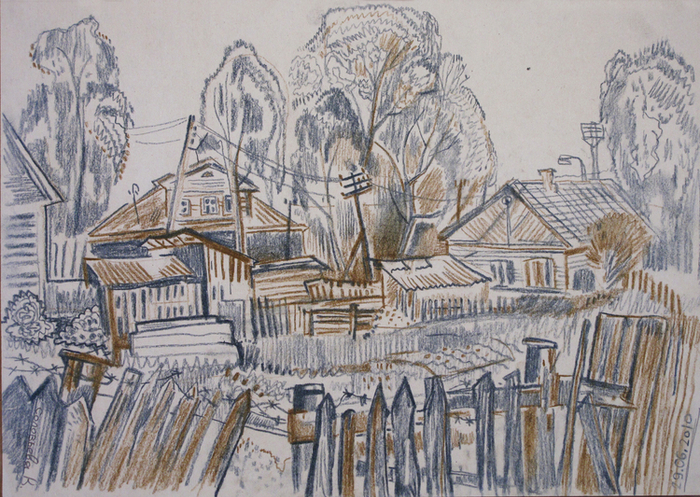 через огороды