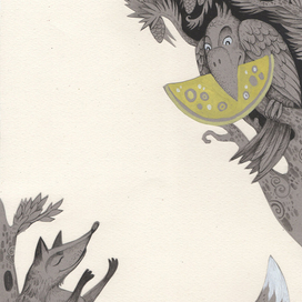 Ворона и лисица