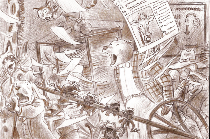 Эскиз:мишка-певец))