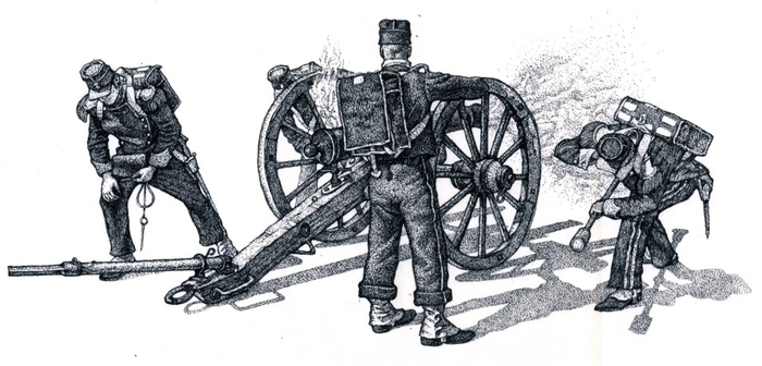 Выстрел французской пушки. Михайловская батарея