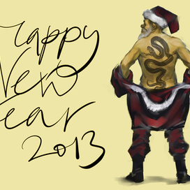 открытка на новый год