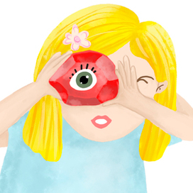 Алиса смотрит сквозь кристалл