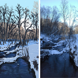 Скетч по фотографии