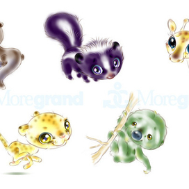 зверики для Moregrand "Весёлые пирамидки"