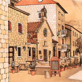 Улица в Которе. Черногория