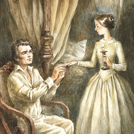 Иллюстрация к роману Джейн Эйр Шарлотт Бронте.