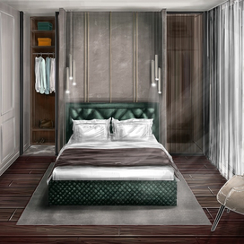 Скетч спальни