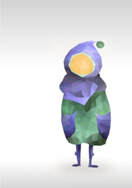 Девочка в стиле lowpoly