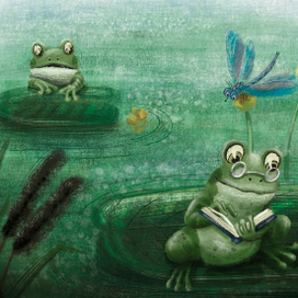 Лягушка-книгоман