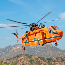 Sikorsky S-64E Skycrane with Universal Pod 