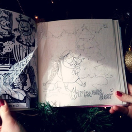 "Christmas deer" (2017y)