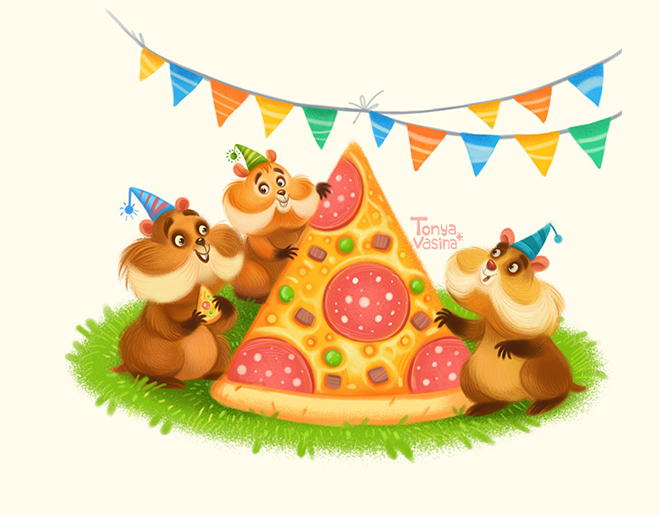 Праздник у хомячков