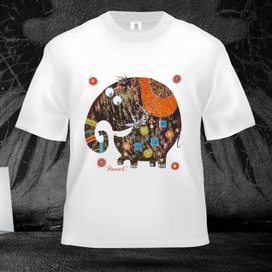 Принт  "Весёлое этно"Слоник""