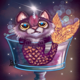 Космический питомец «Кошка-русалка».