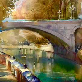 Ривьерский мост в ноябре.