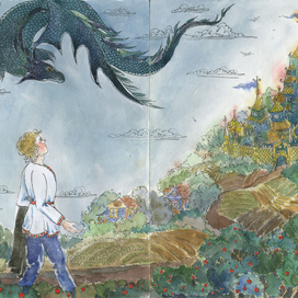 развороты к книге сказок