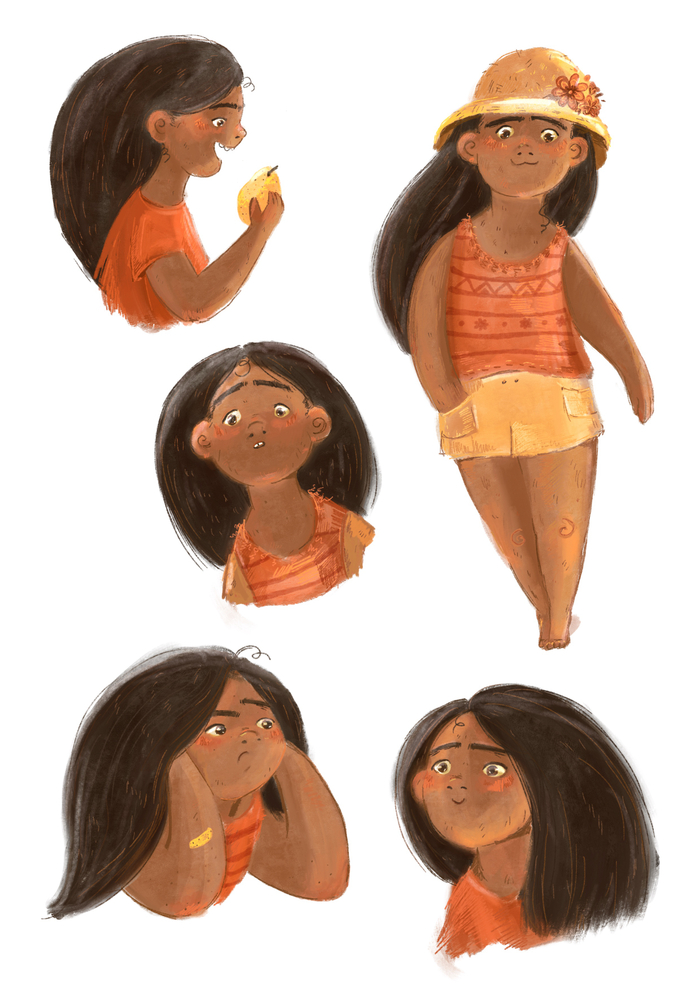 Концепт персонажа девочки 9 лет