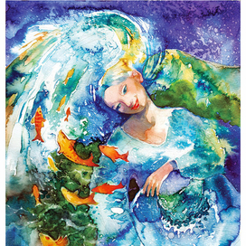 Иллюстрация для книги М. Лариковой "Стрекозиные крылышки".